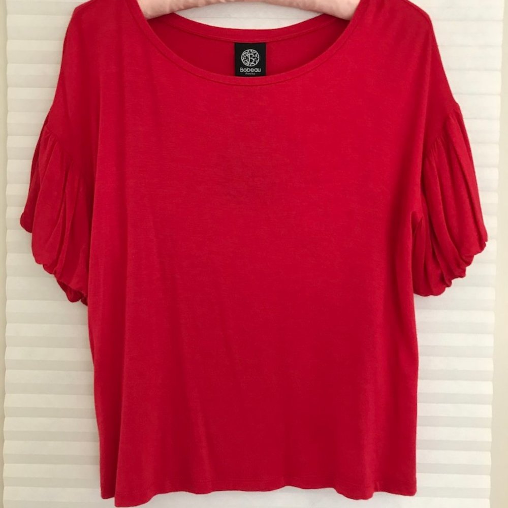 Luscious Red Bobeau Top